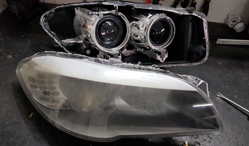 Headlights rebuilding - BMW 5 series F10